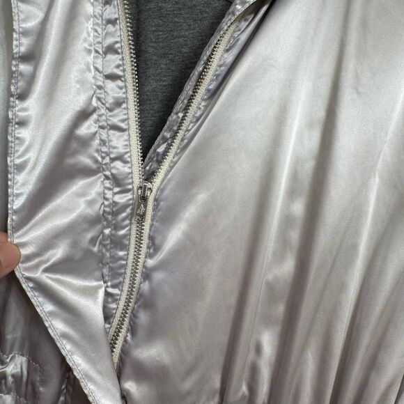 Vintage Y2K Abercrombie & Fitch Silky Gray Water Wind Resistant Light Jacket Sma - Picture 6 of 12